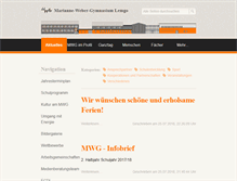 Tablet Screenshot of mwg-lemgo.de